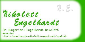 nikolett engelhardt business card